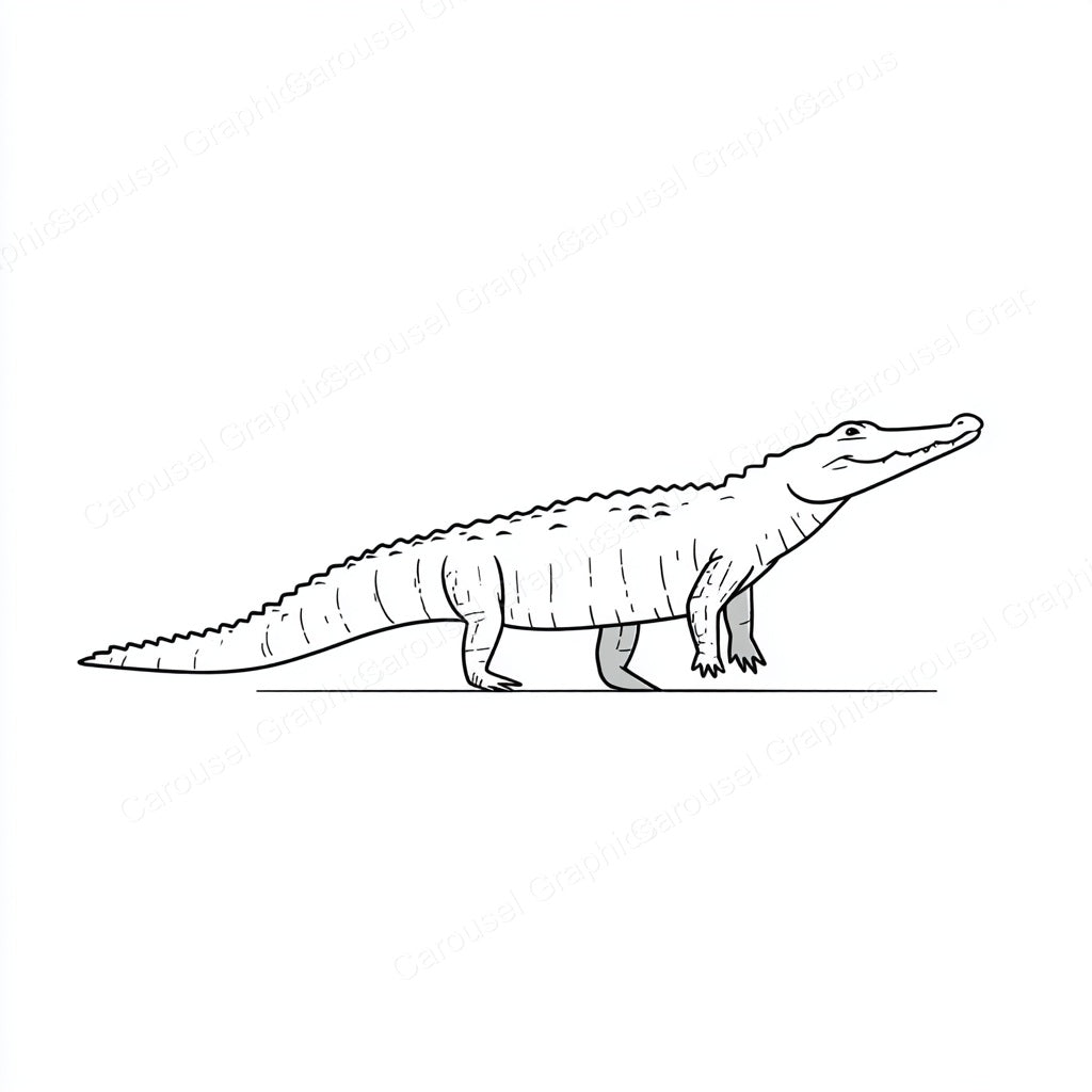 Alligator Vector Graphic preview