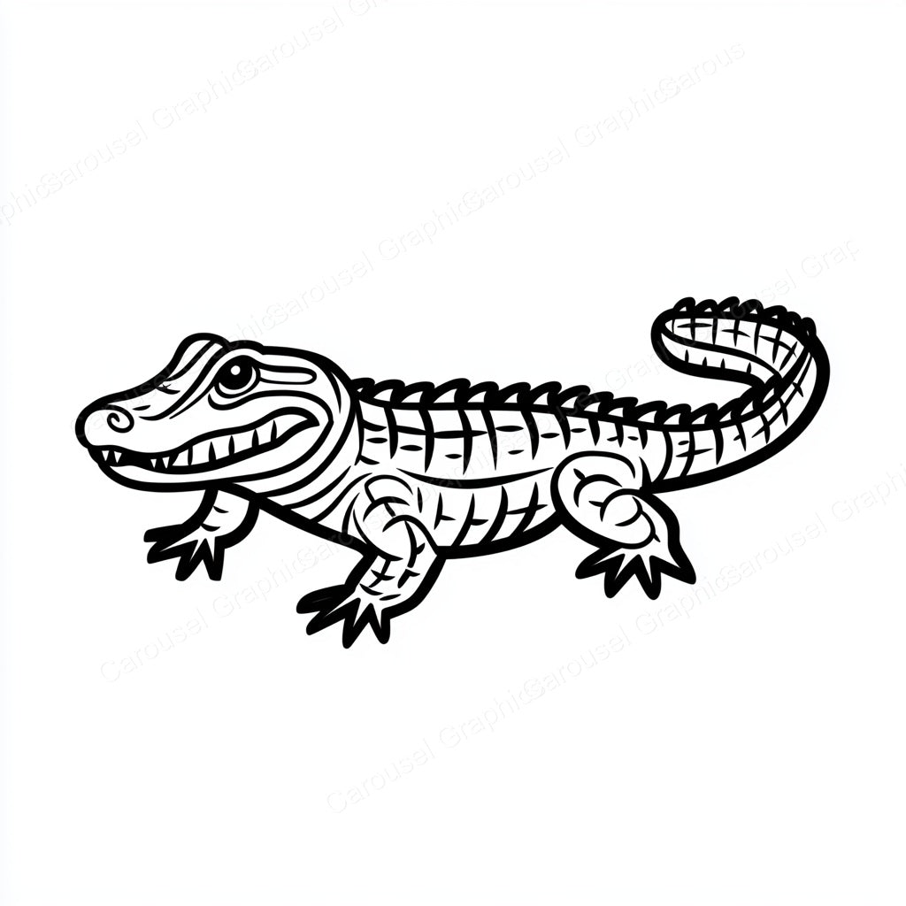 Alligator Vector Graphic preview