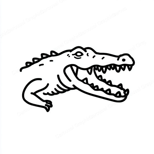 Alligator Vector Graphic preview