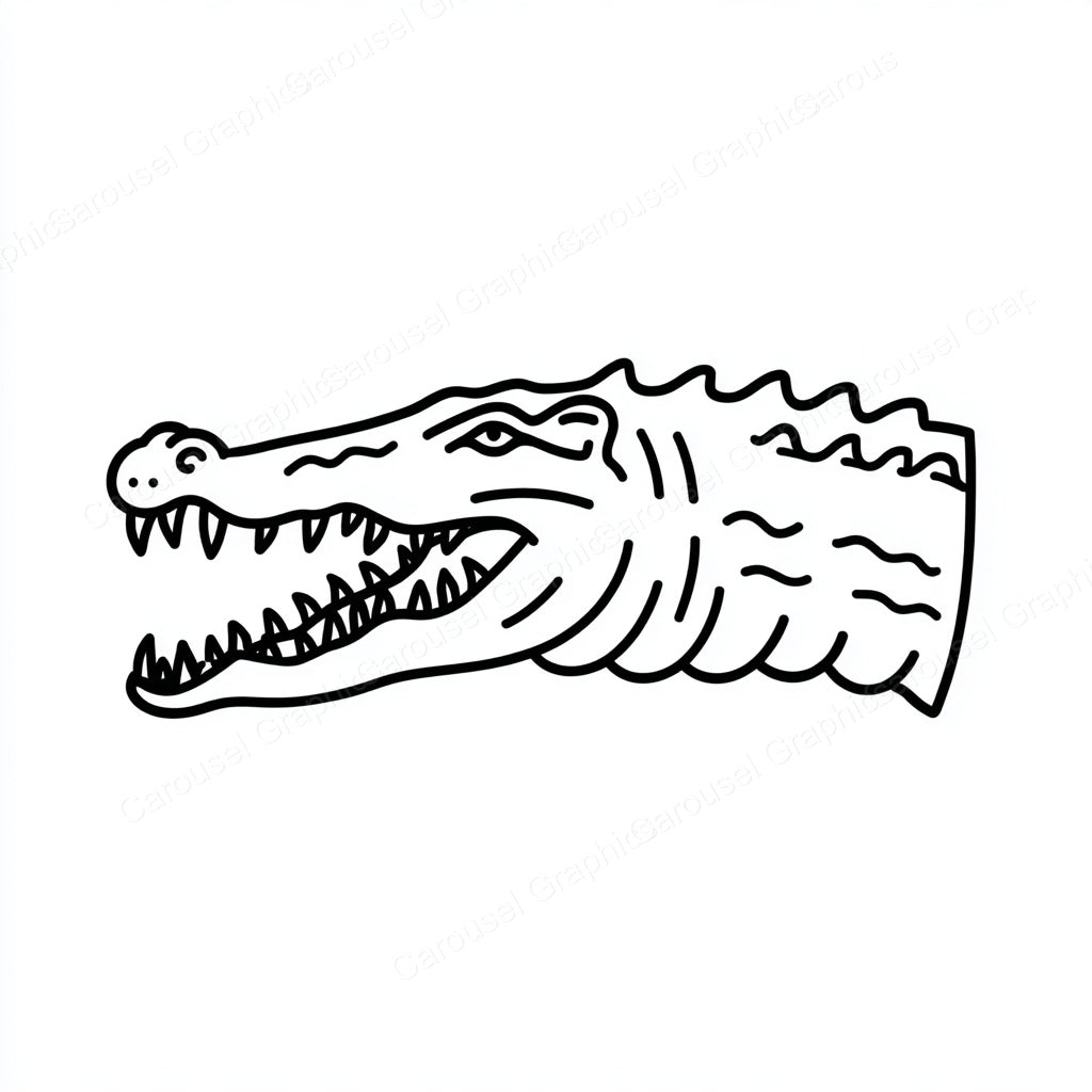 Alligator Vector Graphic preview