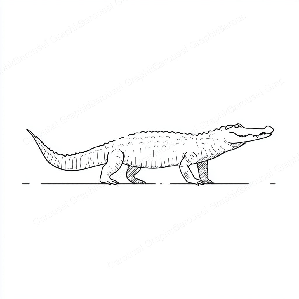Alligator Vector Graphic preview