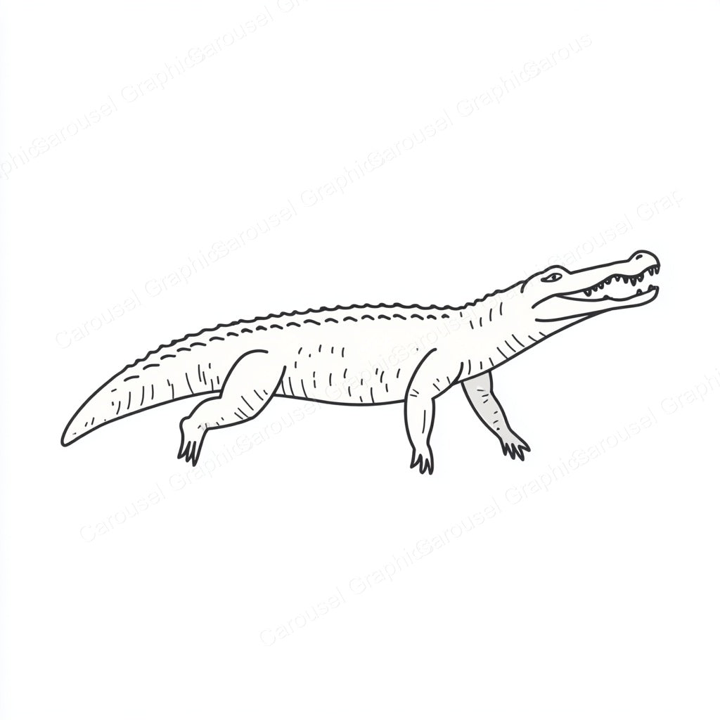 Alligator Vector Graphic preview