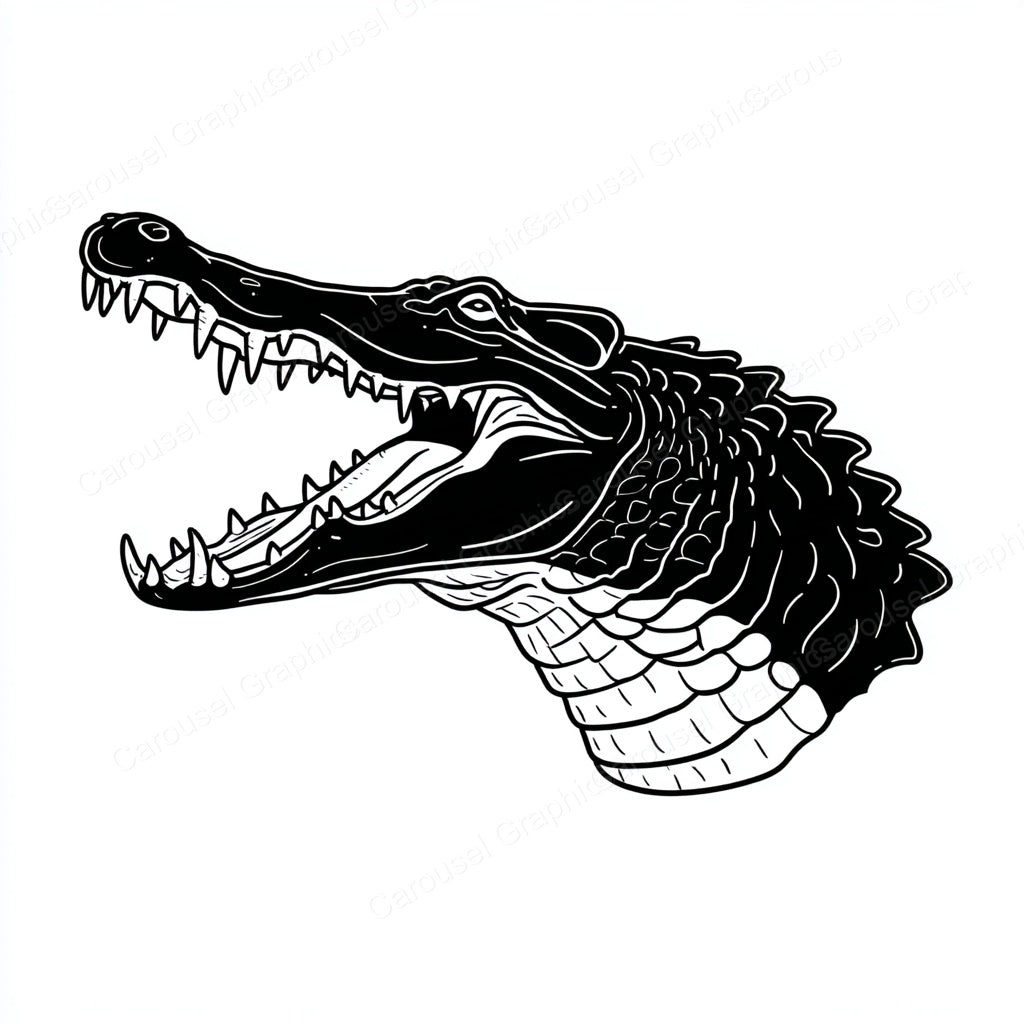 Alligator Vector Graphic preview