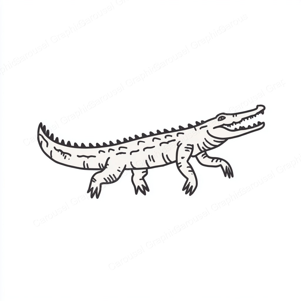 Alligator Vector Graphic preview