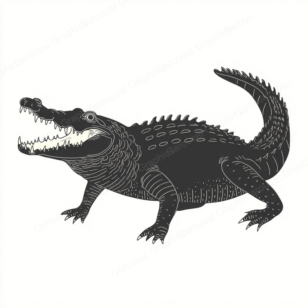 Alligator Vector Graphic preview