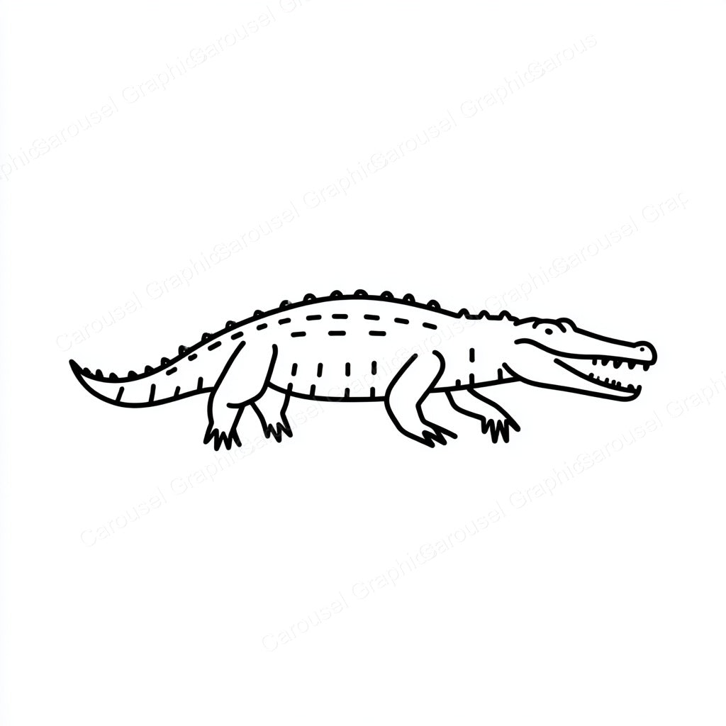 Alligator Vector Graphic preview