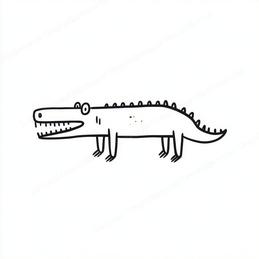 Alligator Vector Graphic preview