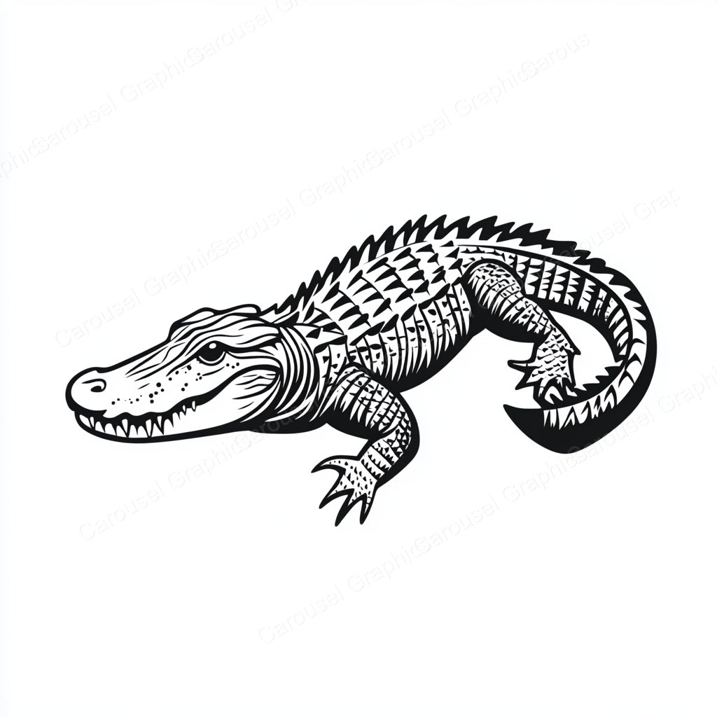 Alligator Vector Graphic preview