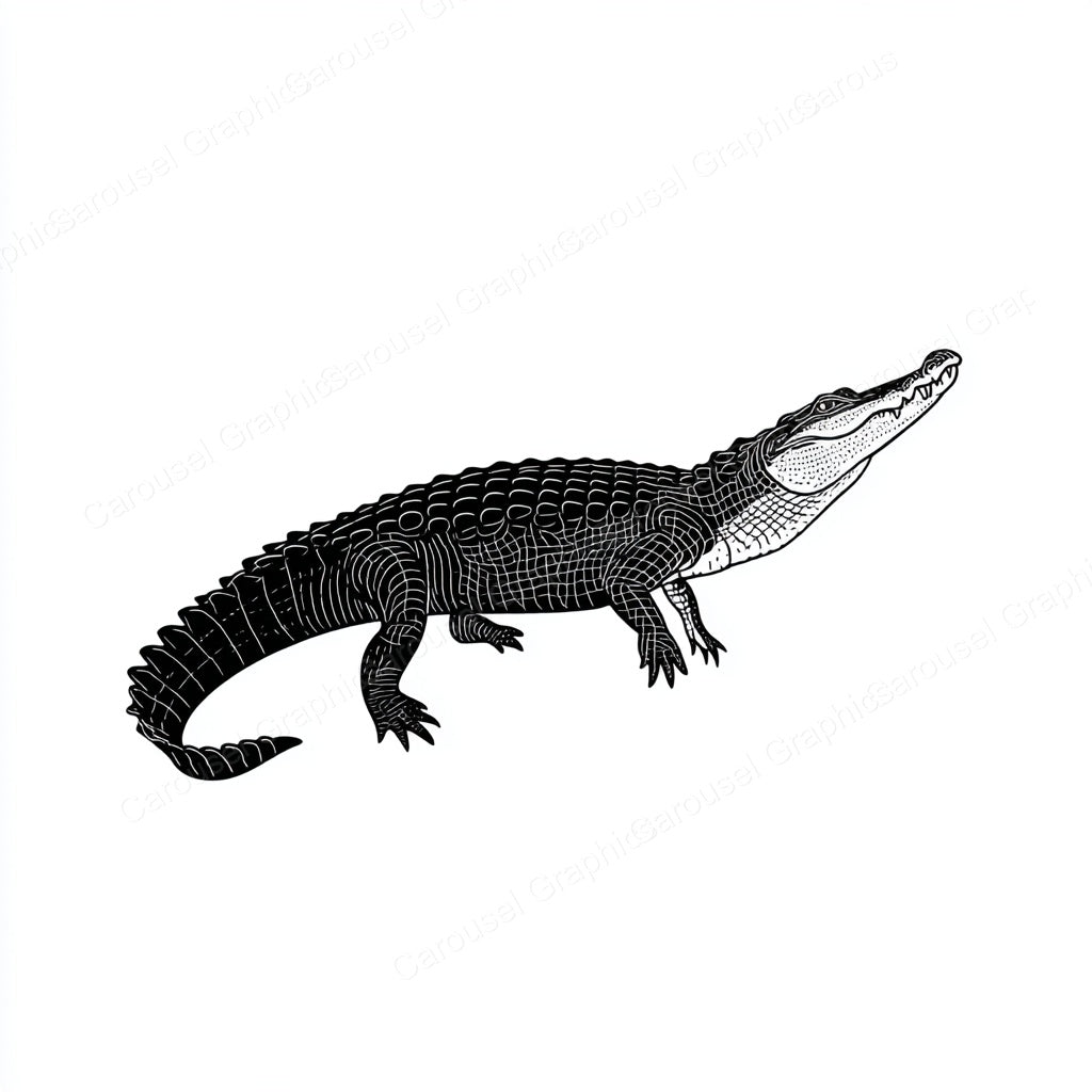 Alligator Vector Graphic preview