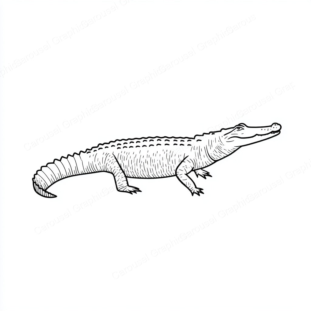 Alligator Vector Graphic preview