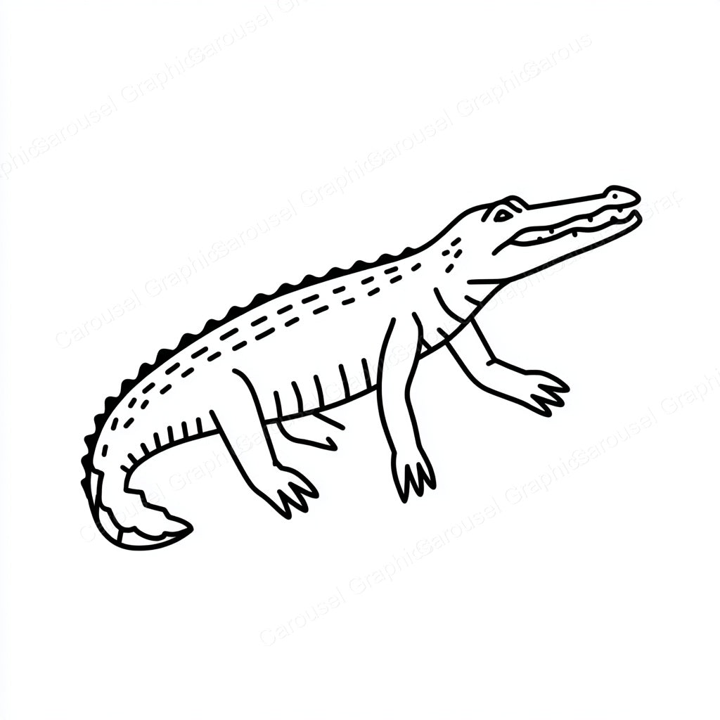 Alligator Vector Graphic preview
