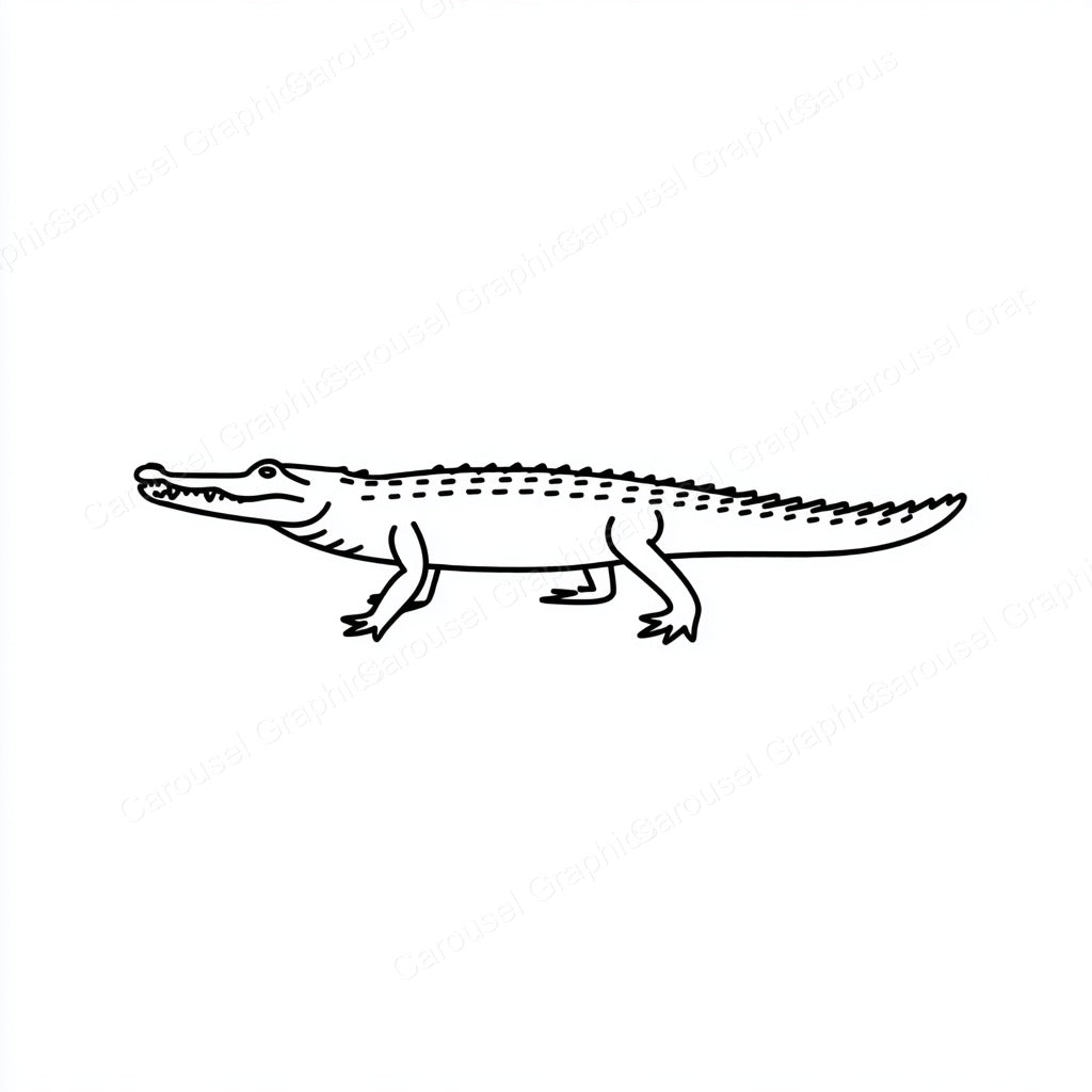 Alligator Vector Graphic preview