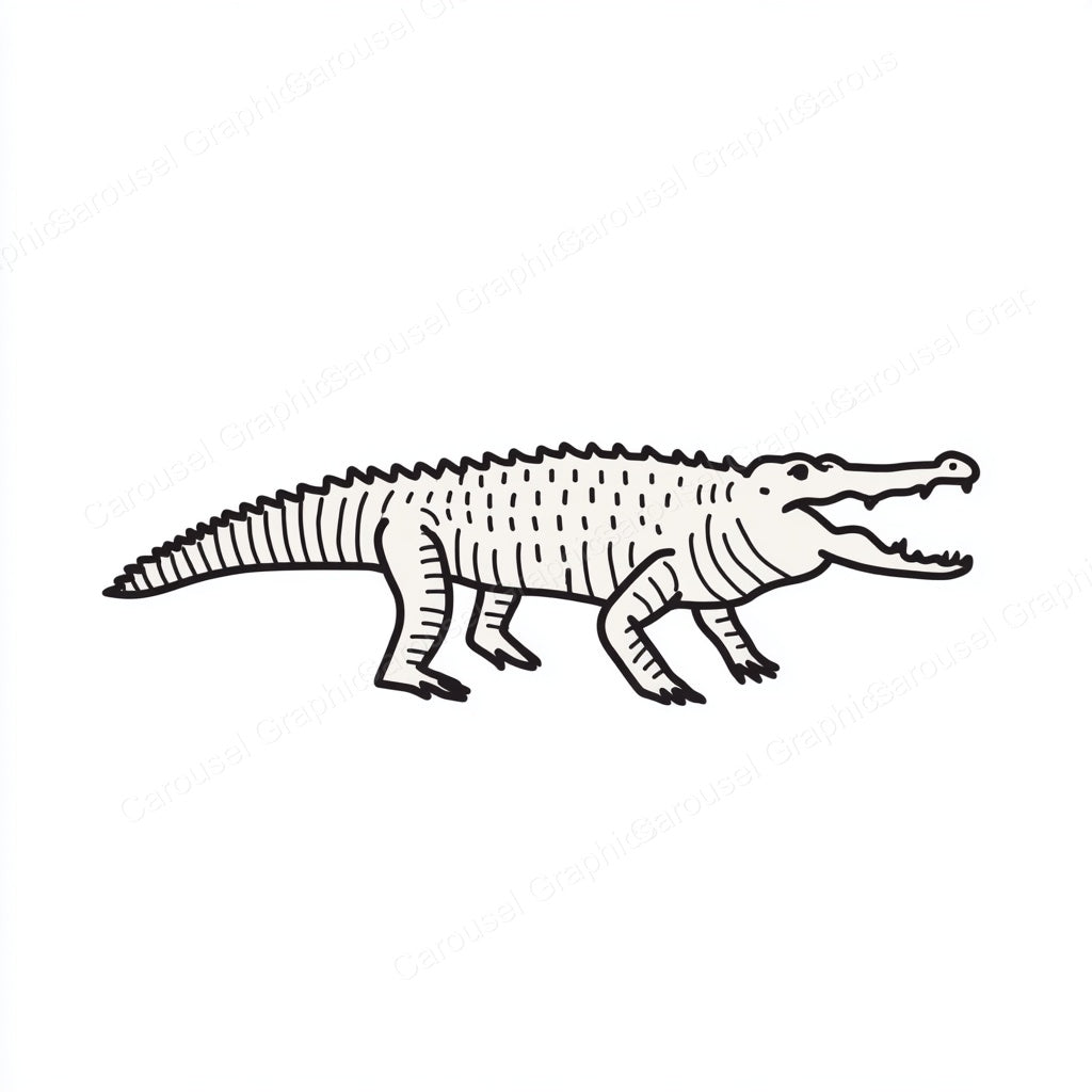 Alligator Vector Graphic preview