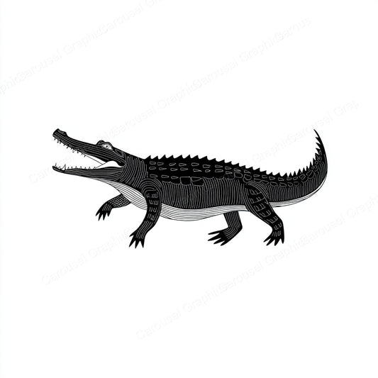 Alligator Vector Graphic preview