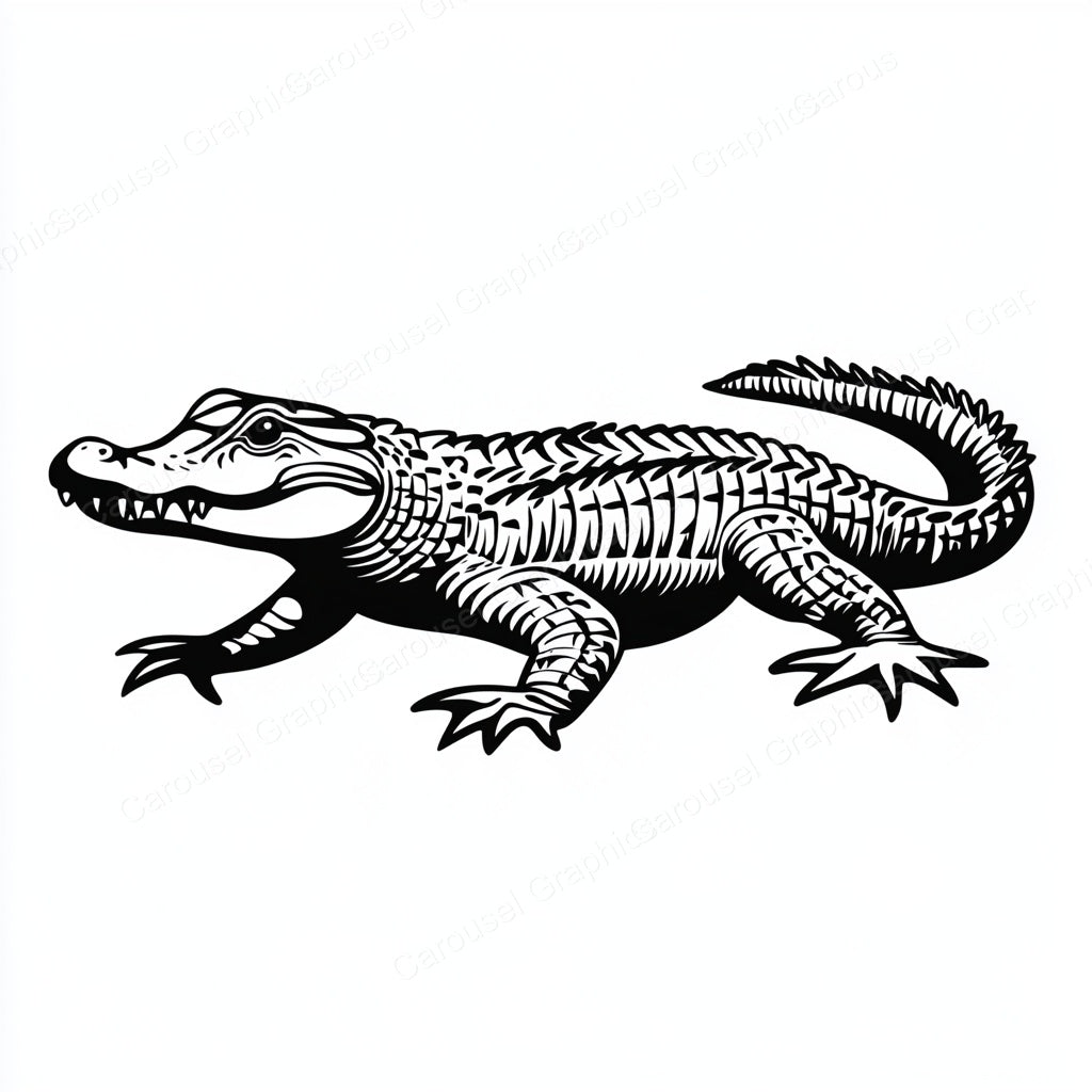 Alligator Vector Graphic preview