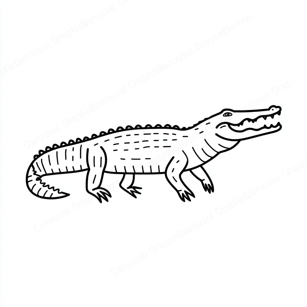 Alligator Vector Graphic preview
