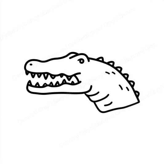 Alligator Vector Graphic preview