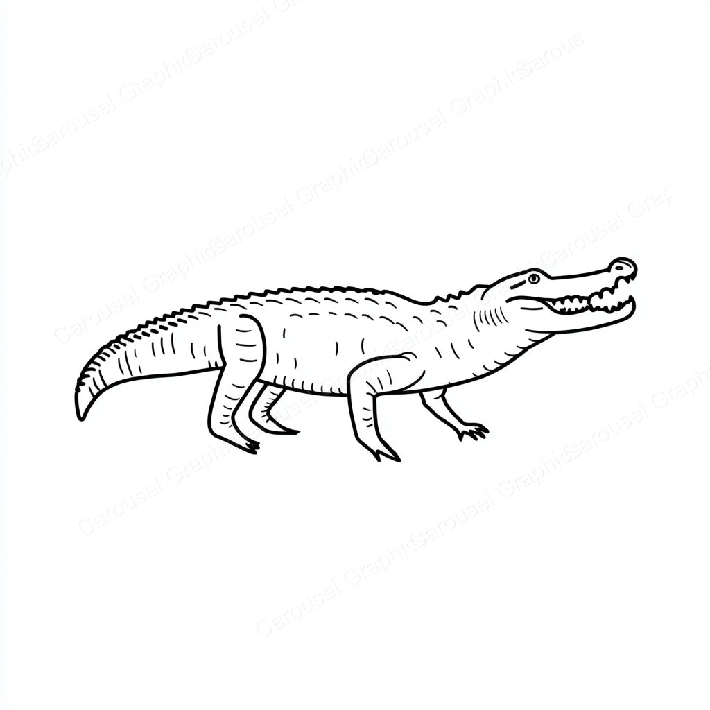 Alligator Vector Graphic preview