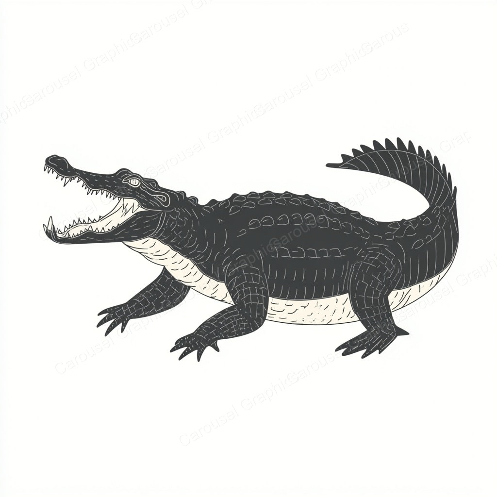 Alligator Vector Graphic preview