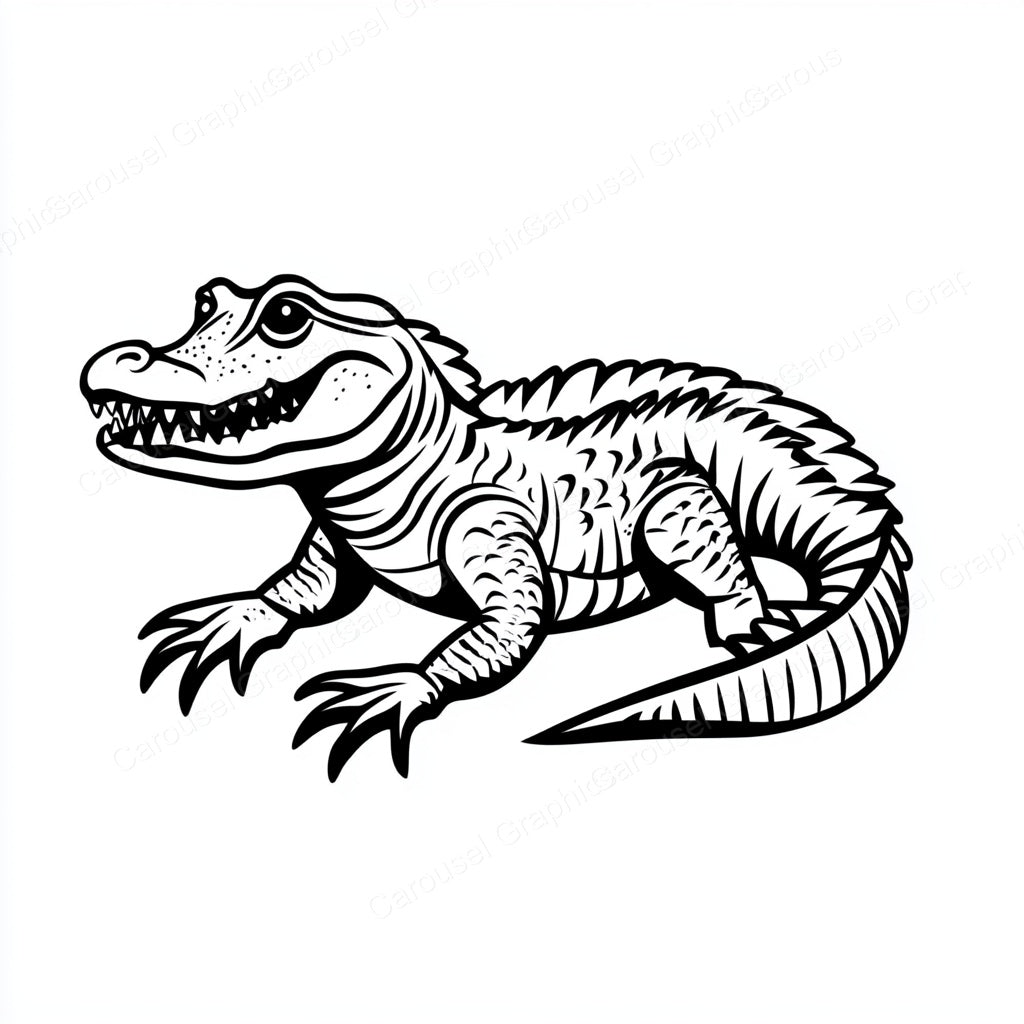 Alligator Vector Graphic preview