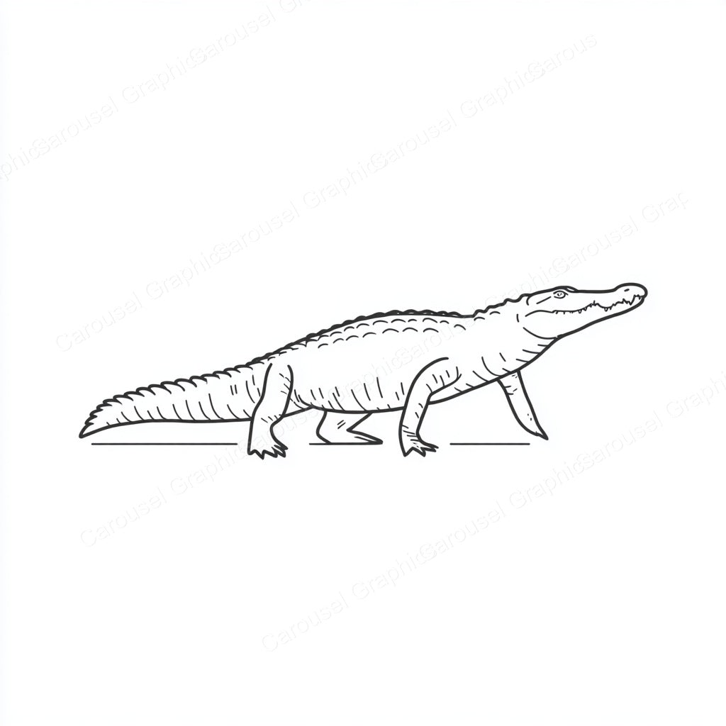 Alligator Vector Graphic preview