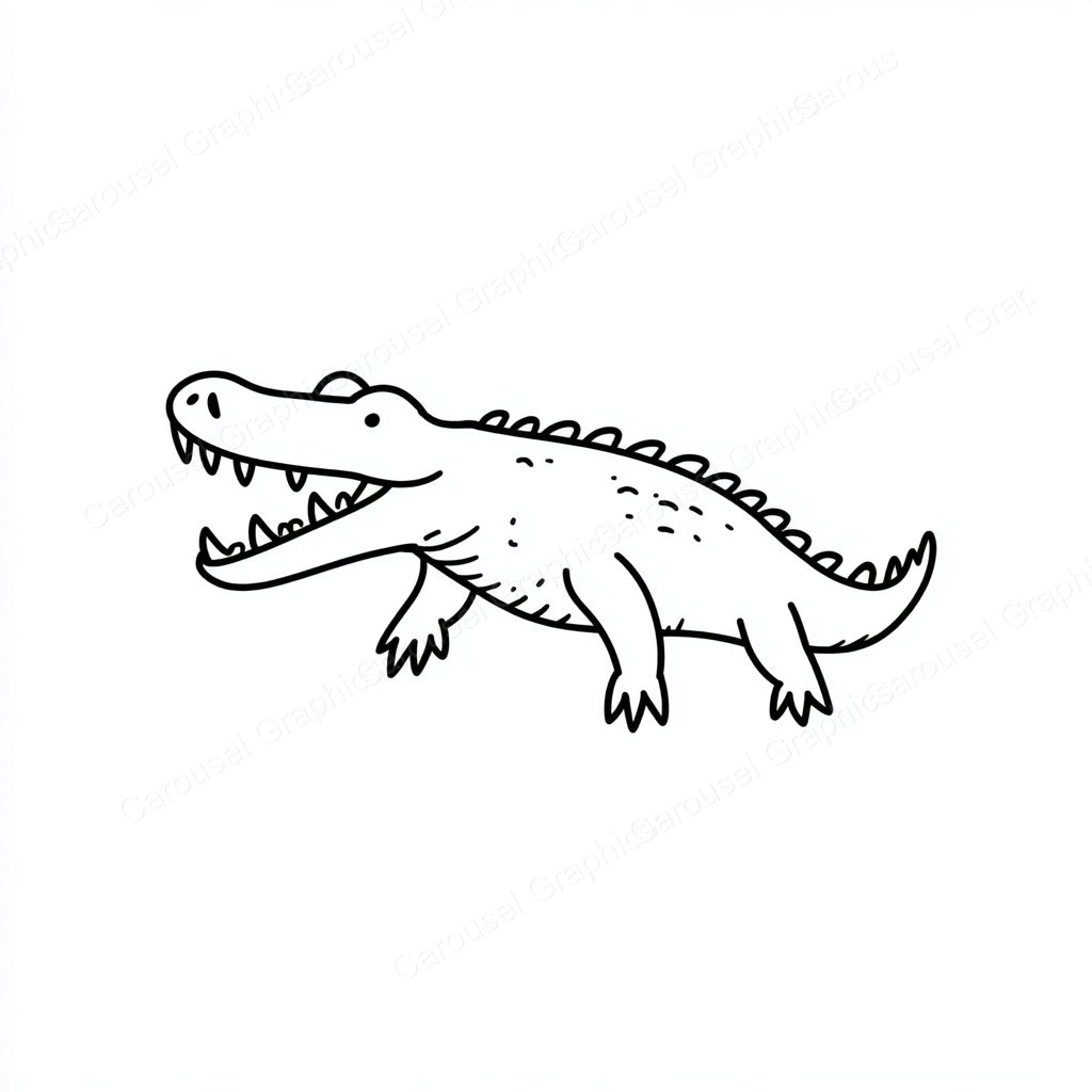 Alligator Vector Graphic preview