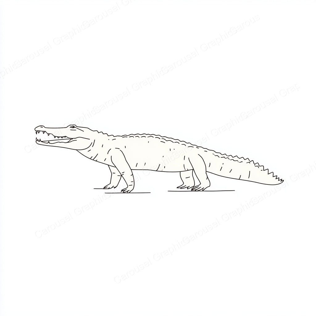 Alligator Vector Graphic preview