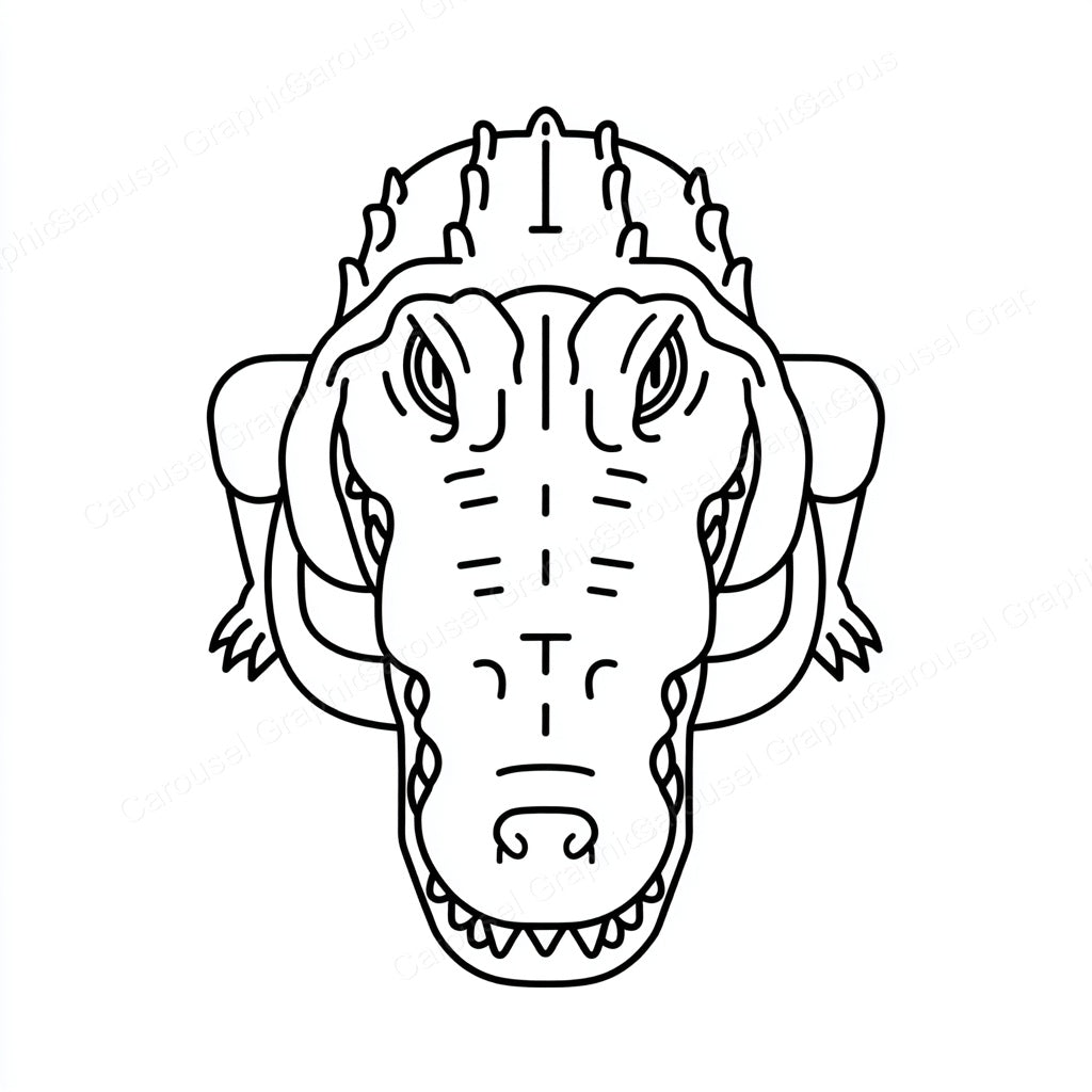 Alligator Vector Graphic preview