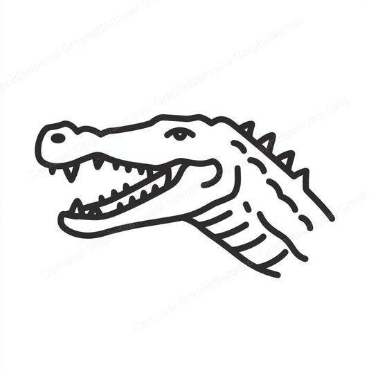 Alligator Vector Graphic preview