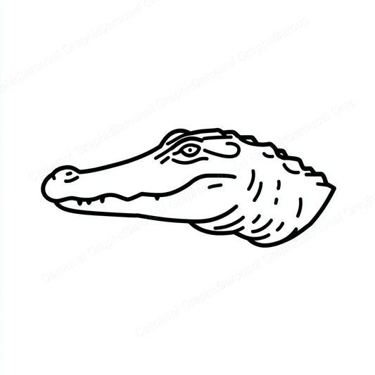 Alligator Vector Graphic preview
