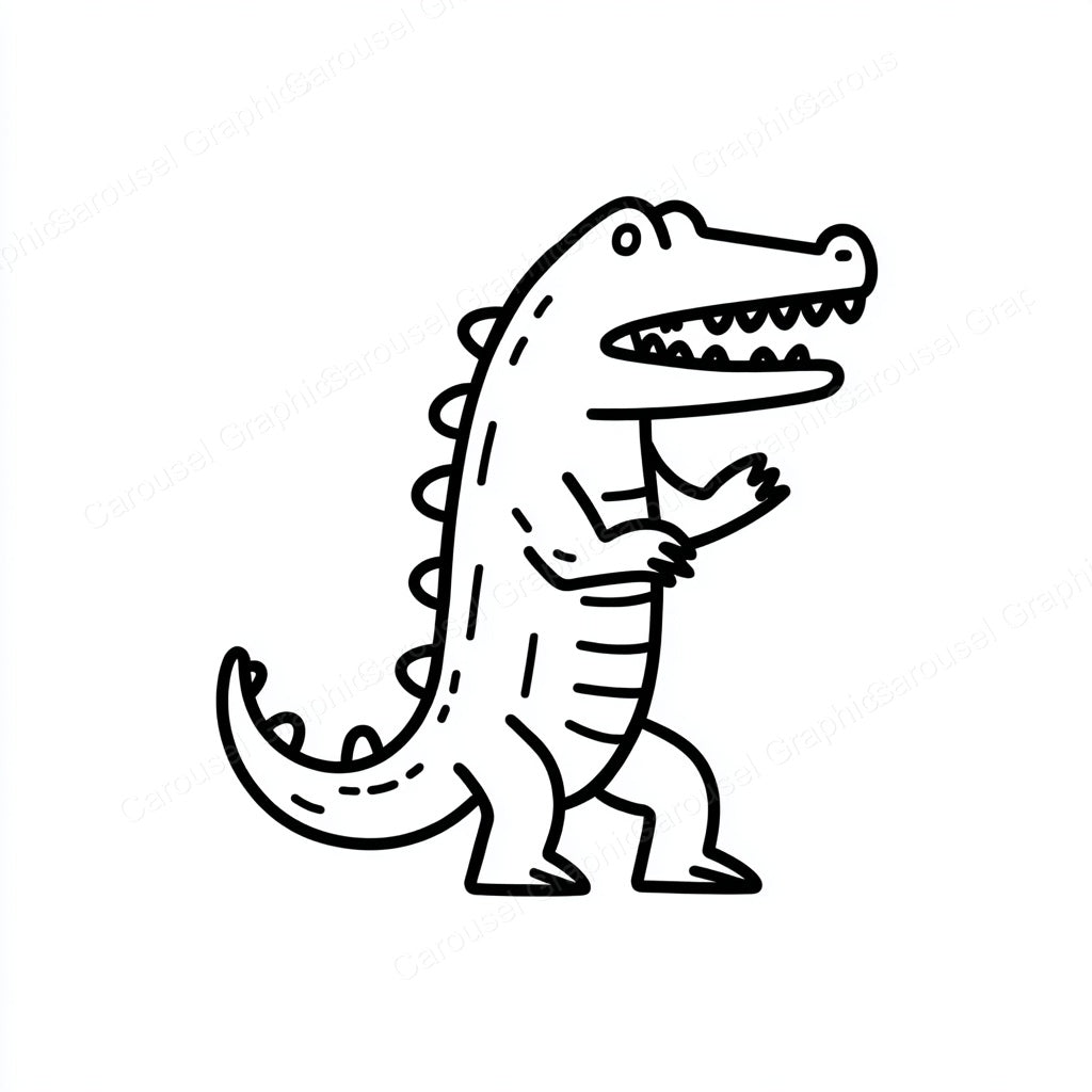 Alligator Vector Graphic preview