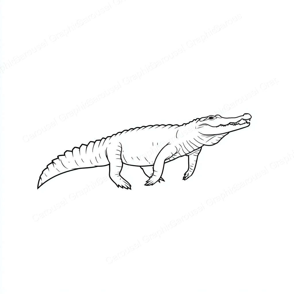 Alligator Vector Graphic preview