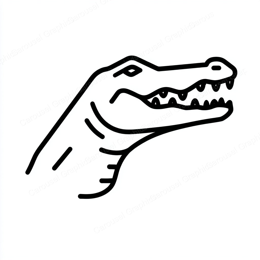 Alligator Vector Graphic preview