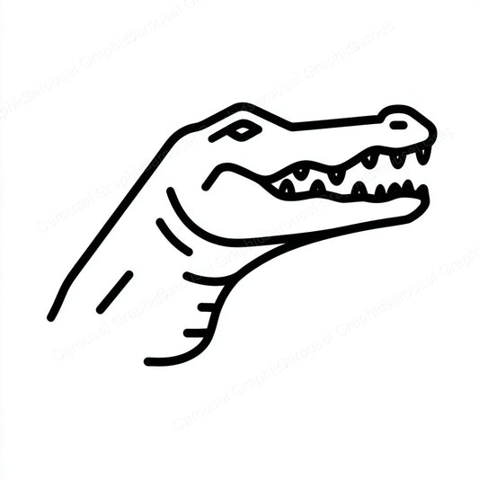 Alligator Vector Graphic preview