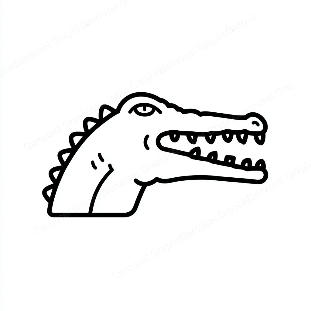 Alligator Vector Graphic preview