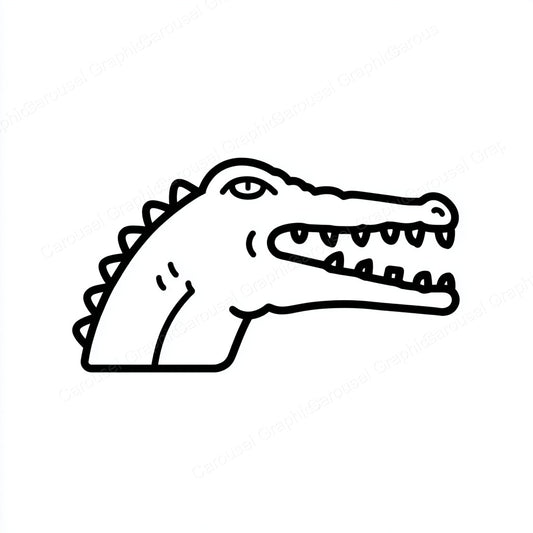 Alligator Vector Graphic preview