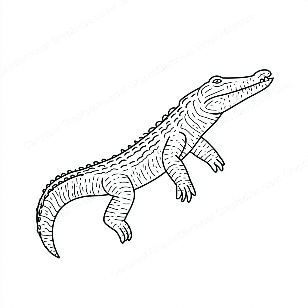 Alligator Vector Graphic preview