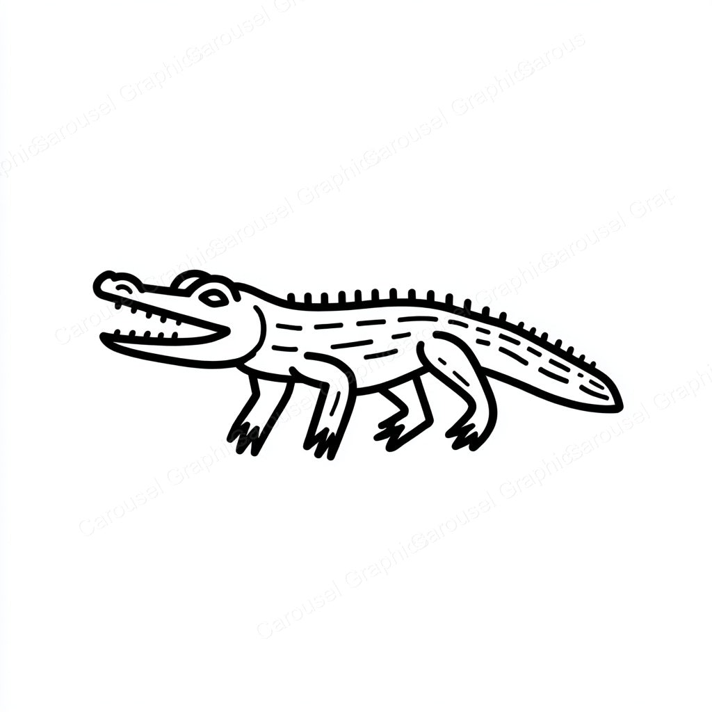Alligator Vector Graphic preview