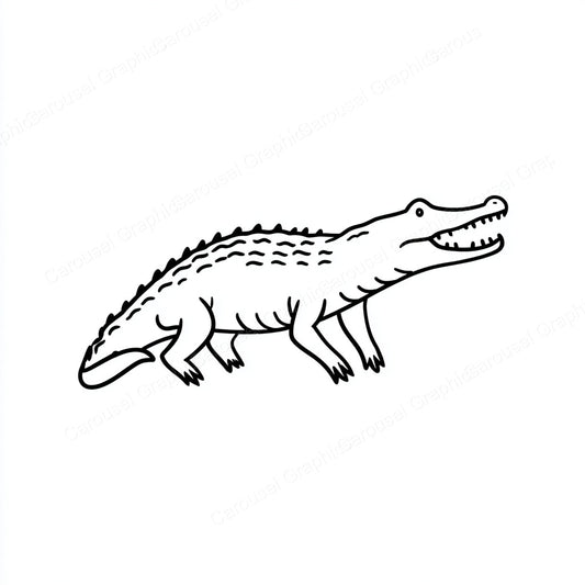 Alligator Vector Graphic preview