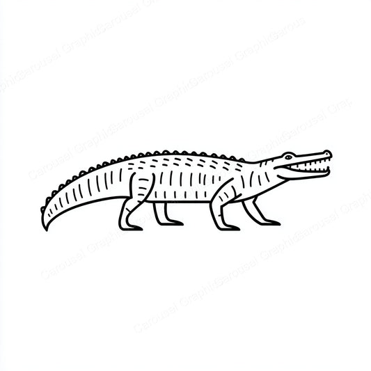 Alligator Vector Graphic preview