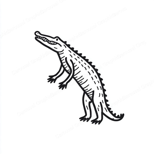 Alligator Vector Graphic preview