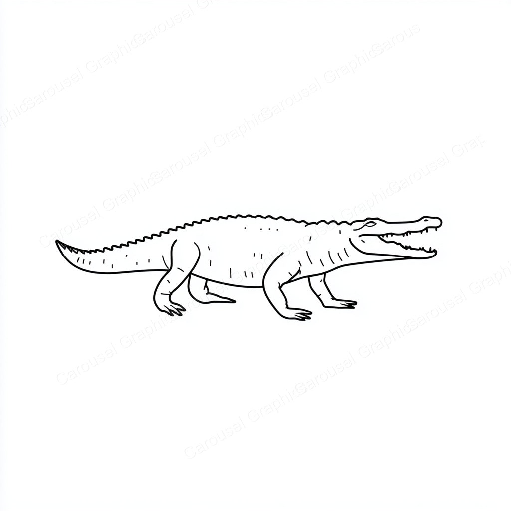 Alligator Vector Graphic preview