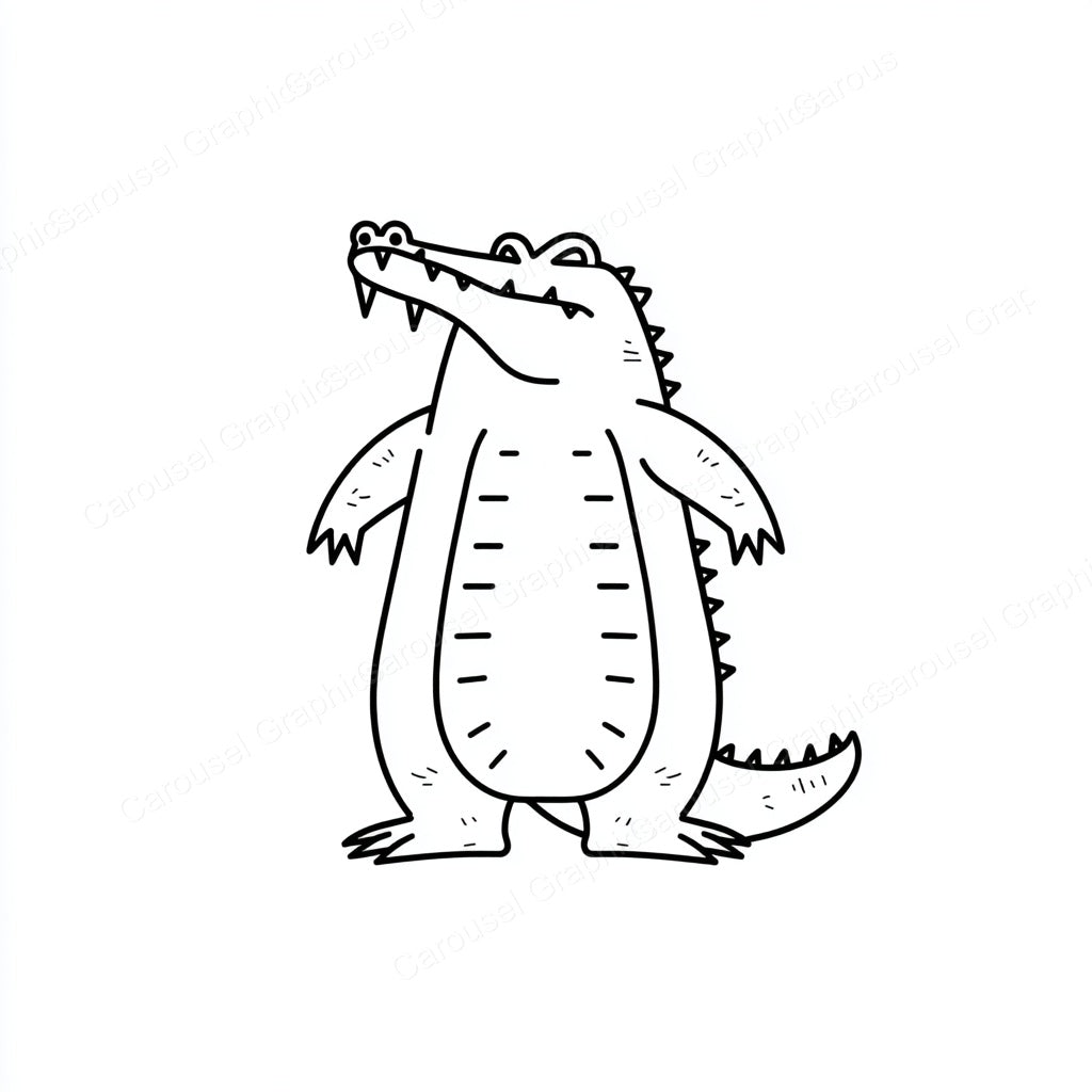 Alligator Vector Graphic preview
