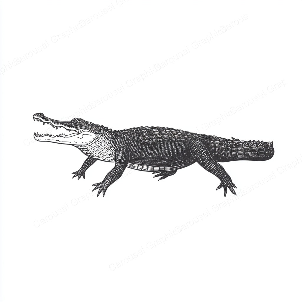 Alligator Vector Graphic preview