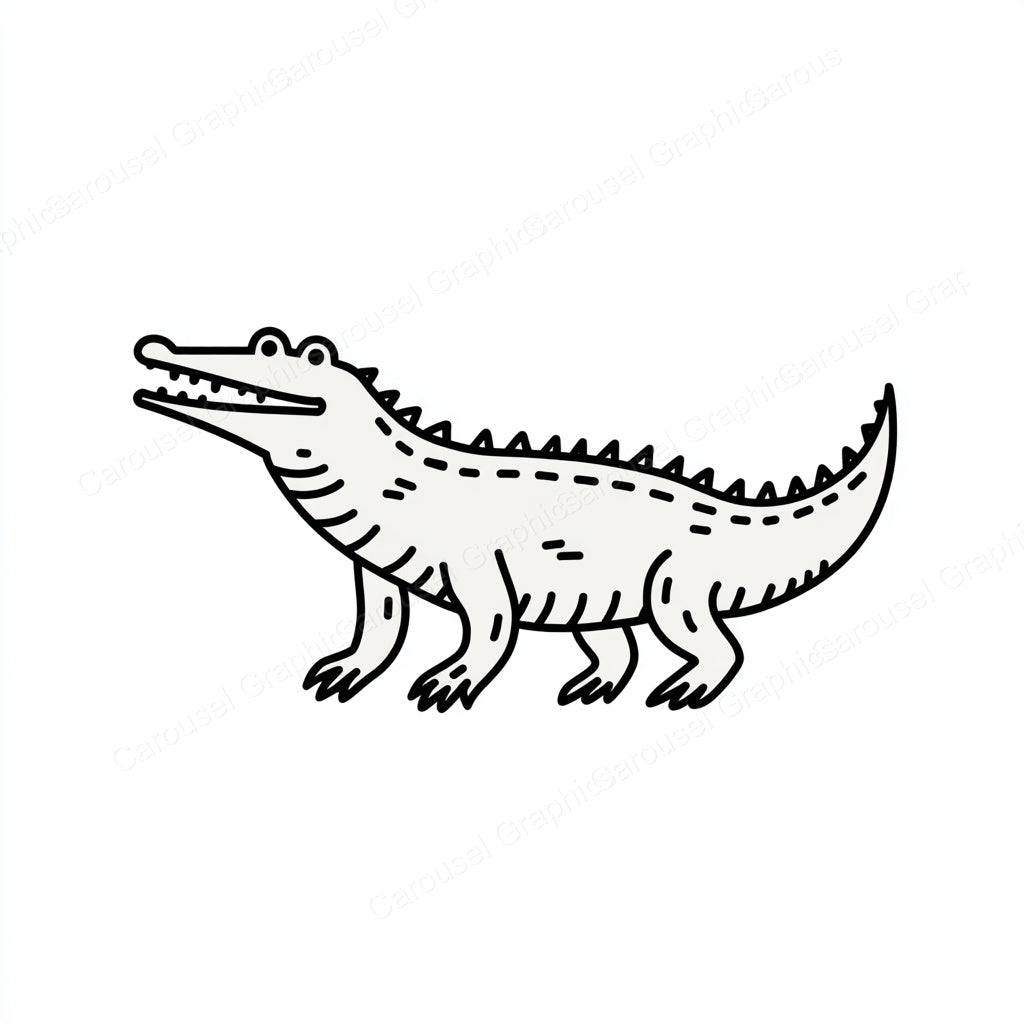 Alligator Vector Graphic preview
