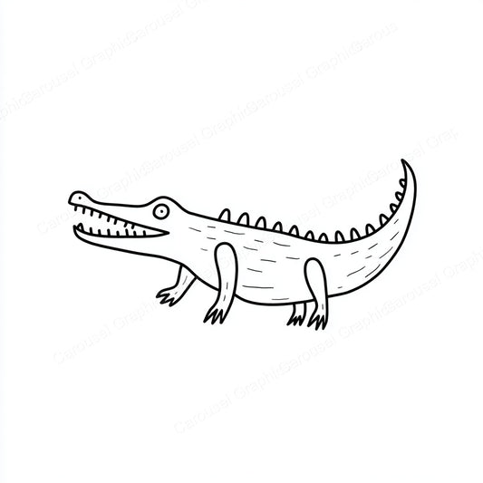 Alligator Vector Graphic preview