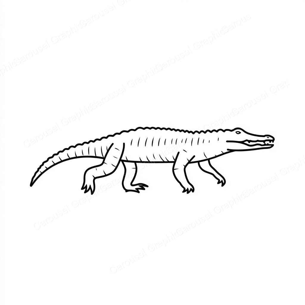 Alligator Vector Graphic preview