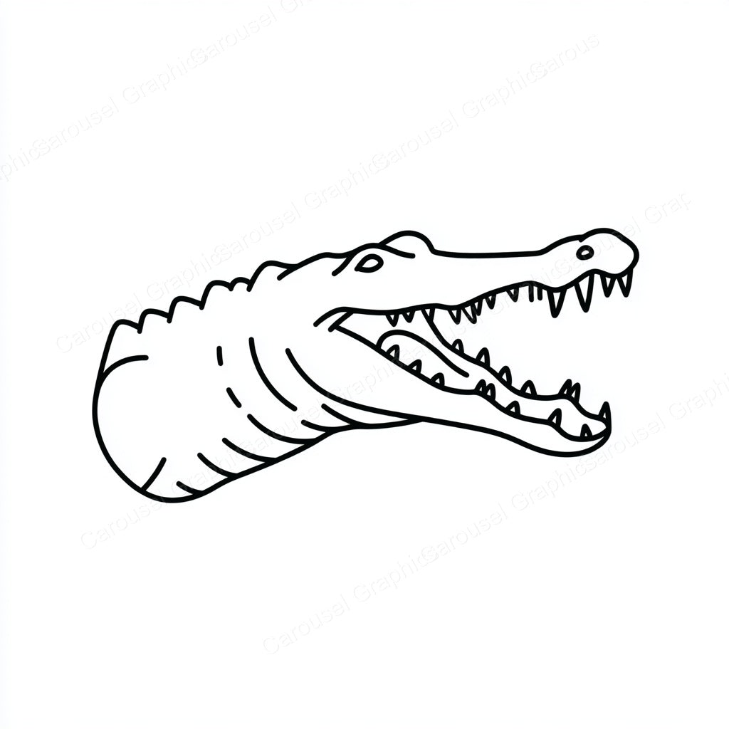 Alligator Vector Graphic preview
