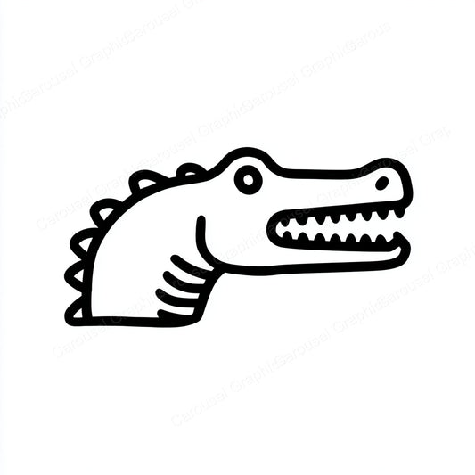 Alligator Vector Graphic preview