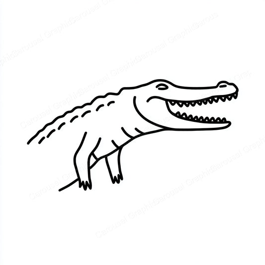 Alligator Vector Graphic preview